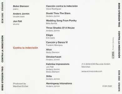 Bobo Stenson Trio - Contra La Indecision (2018) {ECM 2582} (Complete Artwork)