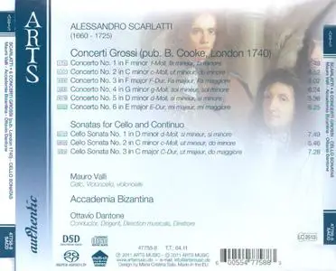 Mauro Valli, Accademea Bizantina, Ottavio Dantone - Scarlatti: Concerti Grossi, Cello Sonatas (2001) ) (Repost)