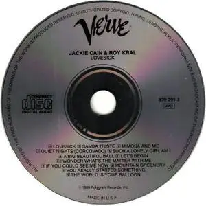 Jackie Cain & Roy Kral - Lovesick (1967) Reissue 1989