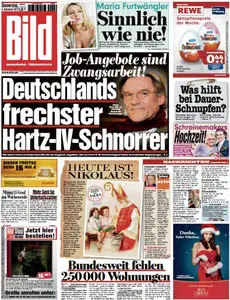 Bild Zeitung vom 06 Dezember 2012
