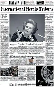 International Herald Tribune Asia from Tuesday, 09. April 2013