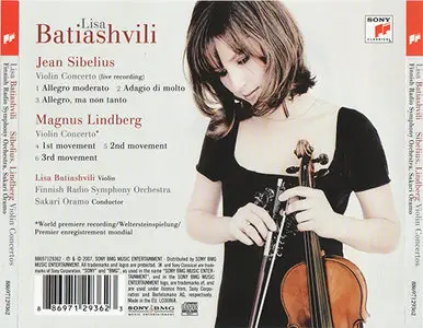 Lisa Batiashvili - Sibelius / Lindberg: Violin Concertos (2007) [Repost, upgrade]