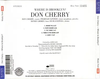Don Cherry - Where Is Brooklyn? (1966) [Remastered 2005]