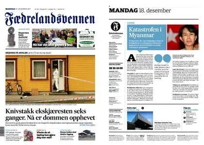 Fædrelandsvennen – 18. desember 2017