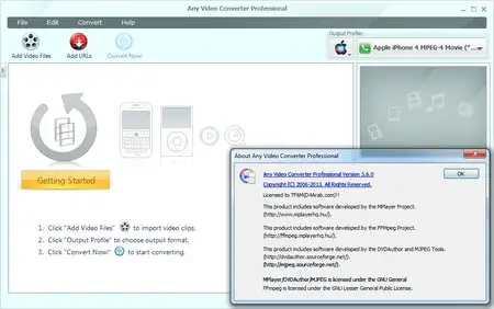 Any Video Converter Professional 3.6.0 Portable