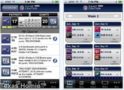 NFL.com Game Center 2010 v1.25 iPhone iPodTouch
