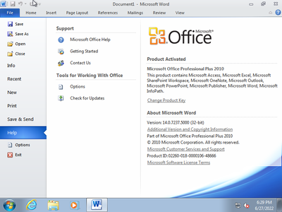 Windows 7 SP1 Ultimate With Office Pro Plus 2010 VL June 2022 (x64) Preactivated