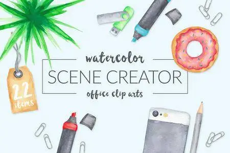 CreativeMarket - Watercolor Scene Creator