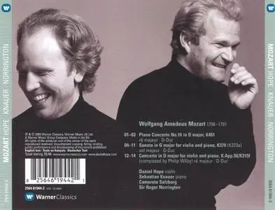 Daniel Hope - Mozart: Piano Concerto No. 16, Concerto for Violin and Piano, Violin Sonata (2005)