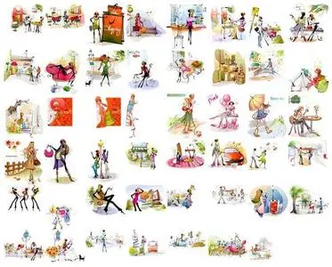 Fashion Illustrations Theme in CorelDRAW