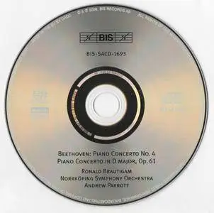 Ronald Brautigam, Norrköping Symphony Orchestra, Andrew Parrott - Beethoven: Piano Concerto No. 4 & in D, Op. 61 (2009)