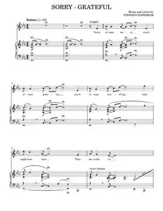 Sorry - Grateful - Company Musical, Stephen Sondheim (Piano Vocal)