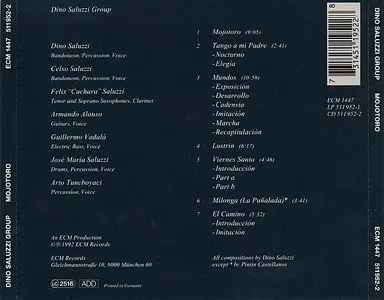 Dino Saluzzi Group - Mojotoro (1991) {ECM 1447}