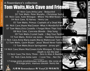 Tom Waits,  Nick Cave and friend