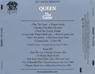 Queen - The Game (1980) [2CD, 40th Anniversary Edition] Re-up