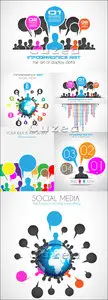 Vector - Social media infographics future