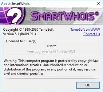 TamoSoft SmartWhois 5.1.291 Multilingual