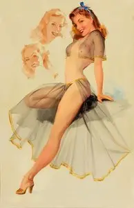 Pin-up art by Ted Withers