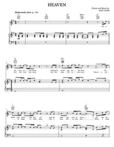 Heaven - Rock Of Ages Musical, Warrant (Piano-Vocal-Guitar)