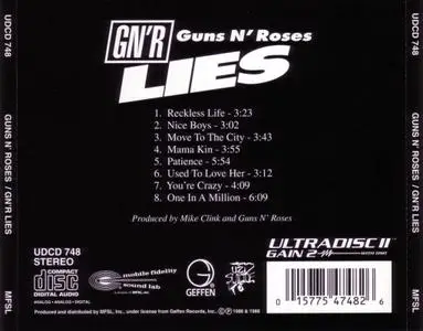 Guns N' Roses - Lies (1988) [MFSL UDCD 748] Repost