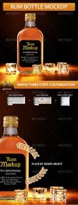 GraphicRiver: Rum Bottle Mockup