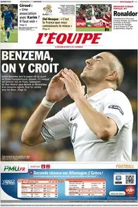 L'Equipe du Vendredi 22 Juin 2012