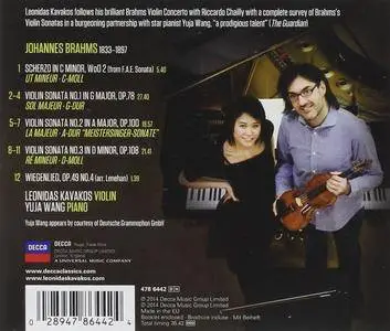 Leonidas Kavakos, Yuja Wang  - Brahms: Violin Sonatas Nos. 1-3 (2014) [Official Digital Download 24/96]