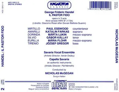 Nicholas McGegan, Capella Savaria - George Frideric Handel: Il Pastor Fido (1995)