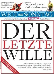 Die Welt Kompakt am Sonntag 07. Oktober 2012