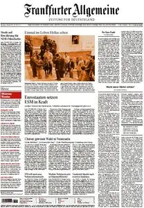 Frankfurter Allgemeine Zeitung am 09. Oktober 2012