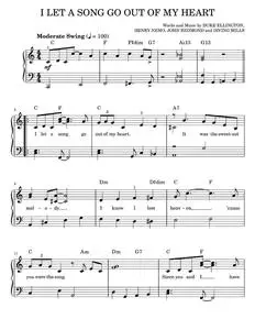 I let a song go out of my heart - Duke Ellington (Easy Piano)