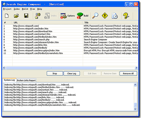Portable Search Engine Composer v5.8
