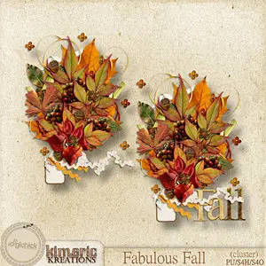 Autumn Scrap Kit: Fall Jubilee &3 Clusters: Fabulous Fall
