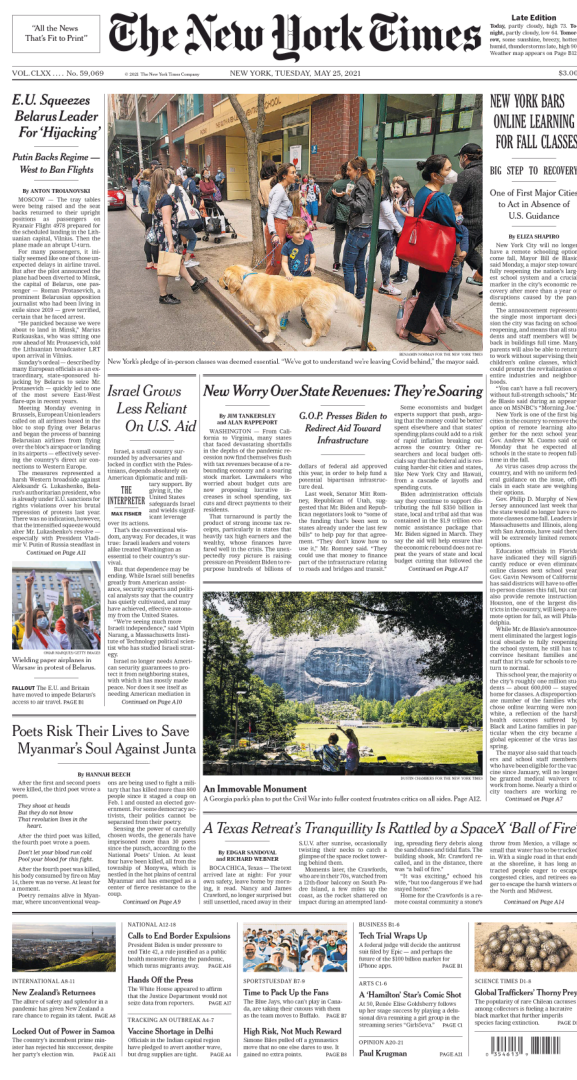 The New York Times – 25 May 2021 / AvaxHome