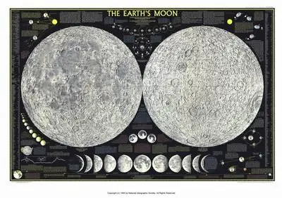 Map The Earht's Moon