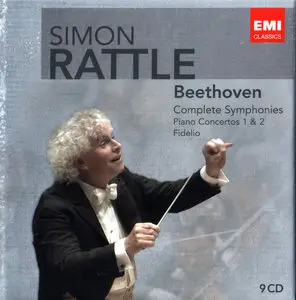 Simon Rattle - Ludwig van Beethoven: Complete Symphonies, Piano Concertos Nos. 1 & 2, Fidelio (2010) 9CD Box Set