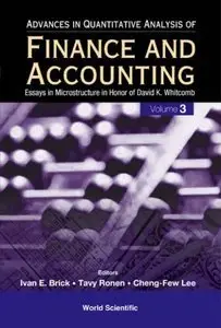 Advances In Quantitative Analysis Of Finance And Accounting (Vol. 3) (repost)