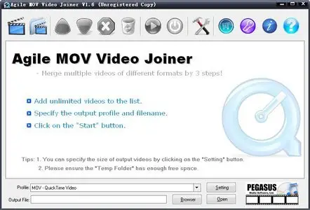 Portable Agile MOV Video Joiner 1.8.2 
