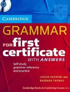 Grammar for First Certificate Self Study Pack Book with Answers and audio CD: Self-Study Grammar Reference and Practice
