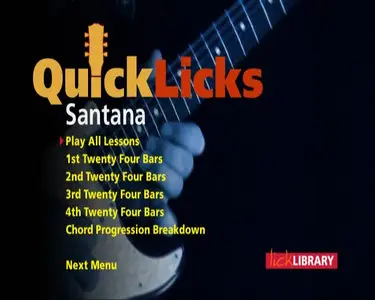 Lick Library: Quick Licks: Latin Rock Carlos Santana