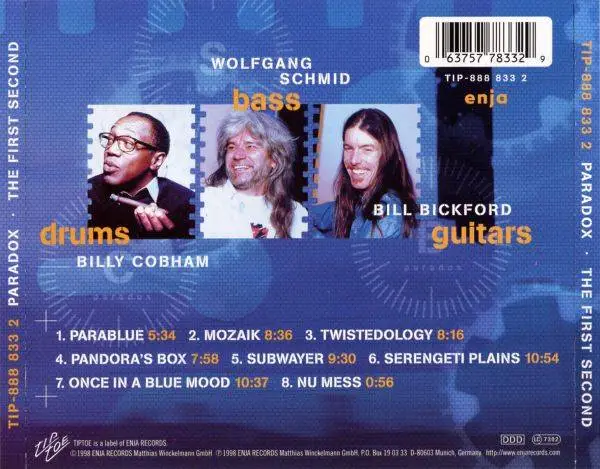 Billy Cobham - Paradox - The First Second (1998) {TIP 888833}