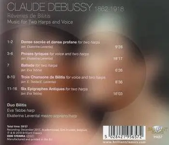 Duo Bilitis - Debussy: Reveries de Bilitis Music for Two Harps and Voice (2018)
