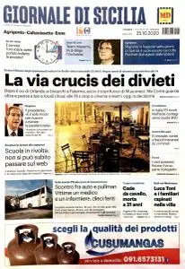Giornale di Sicilia Agrigento - 25 Ottobre 2020