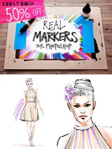 CreativeMarket - Real Markers for Photoshop