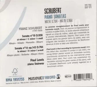 Paul Lewis - Schubert: Piano sonatas D. 958 & 784 (2010)