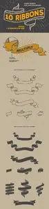 10 Vintage Ribbons + Bonus
