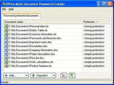 Office Multi-document Password Cracker v2.0.0.3