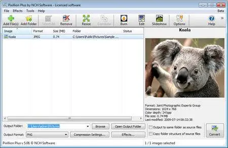 NCH Pixillion Image Converter Plus 6.06 Beta