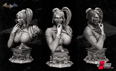 B3DSERK - Harley Quinn Bust