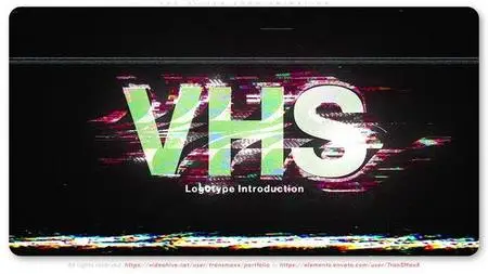 VHS Glitch Logo Animation 52043637